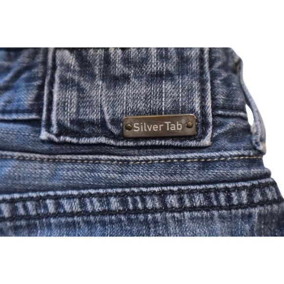 Levi’s SilverTab Bootcut 36x32 Blue Denim Jeans Faded Y2K streetwear - Picture 3 of 10